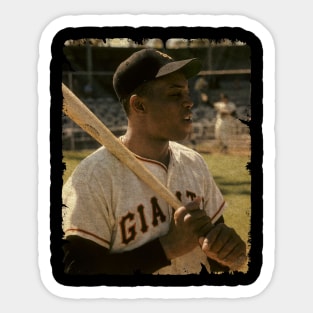 Willie Mays in San Francisco Giants Sticker